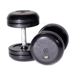 Troy Rubber Pro-Style Dumbbell Set w/ Rack - Buy & Sell Fitness